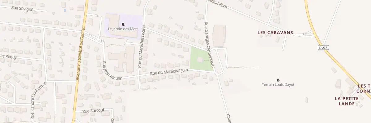 Plan du 9 Rue du Maréchal Juin à Martigné-Ferchaud
