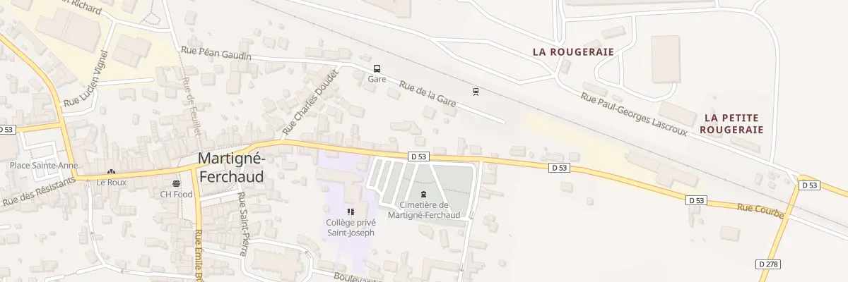 Plan du 35 Rue Courbe à Martigné-Ferchaud
