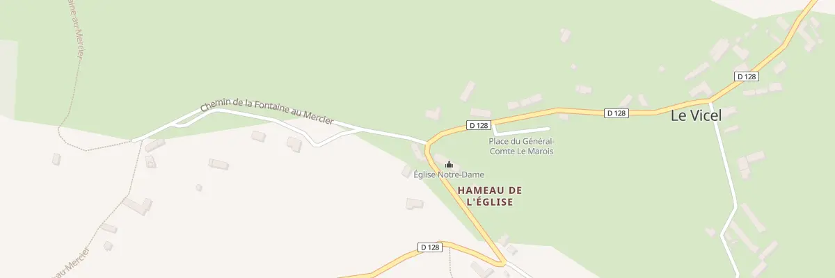 Plan du 7 Rue de l’Eglise au Vicel