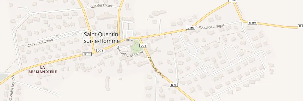 Plan du 5 Rue Montgomery à Saint-Quentin-sur-le-Homme