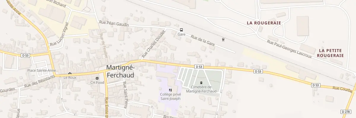 Plan du 27 Rue Courbe à Martigné-Ferchaud