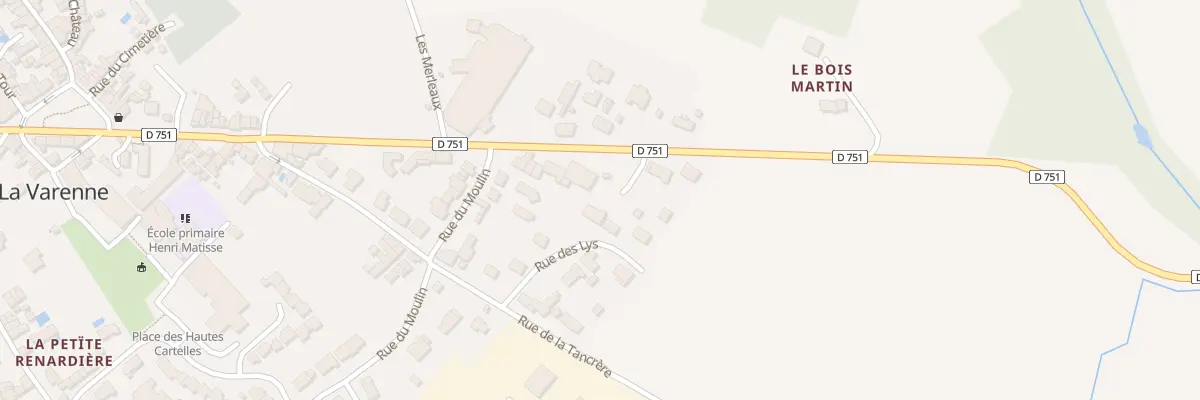 Plan du 400 Rte d’Anjou (La Varenne) à Orée d’Anjou