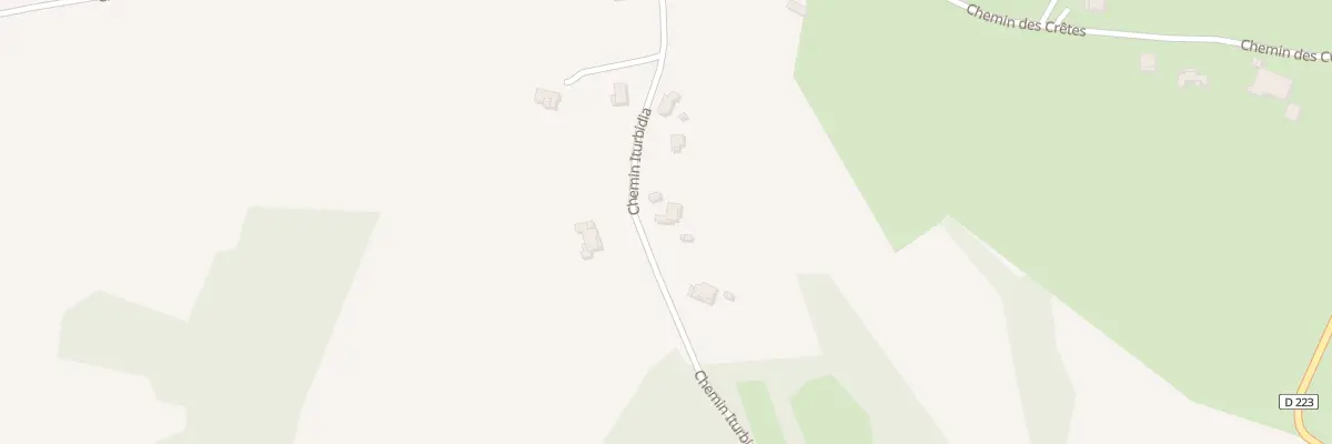 Plan du 1042 Che Iturbidia à Briscous
