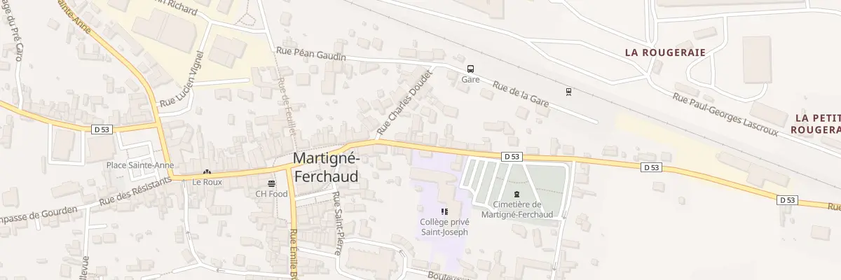 Plan du 17 Rue Courbe à Martigné-Ferchaud