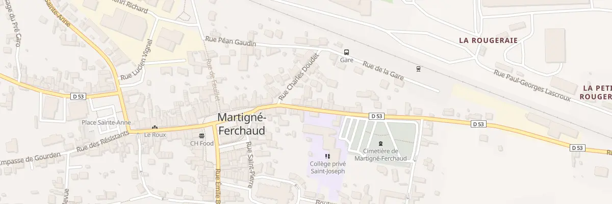 Plan du 15 Rue Courbe à Martigné-Ferchaud