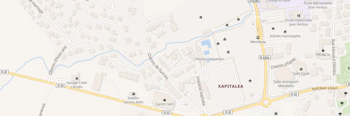 Plan du 115 Che de Xapital Berria à Hasparren