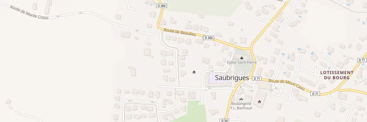 Plan du 95 Lot Domaine de Beaulieu à Saubrigues
