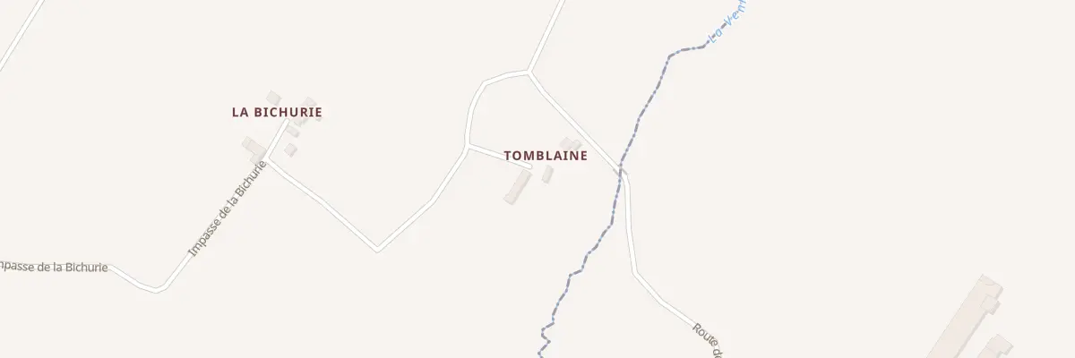 Plan du 2 Tomblainne à Feugères