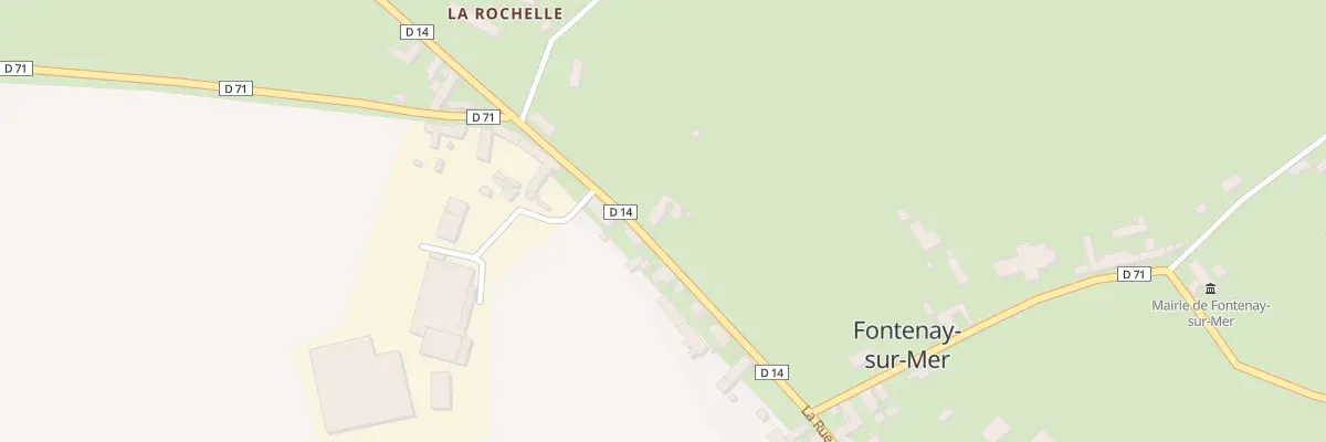 Plan du 16 La Rue de Fontenay à Fontenay-sur-Mer