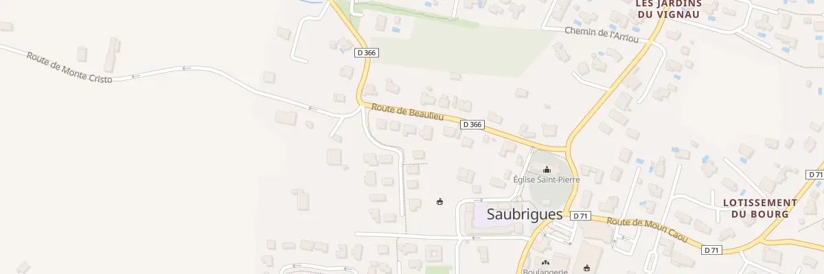 Plan du 75 Lot Domaine de Beaulieu à Saubrigues