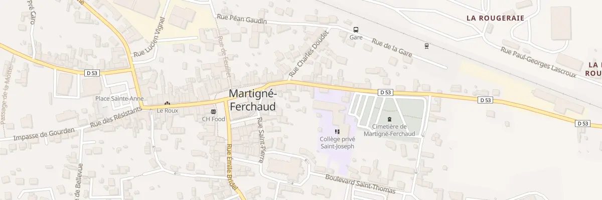Plan du 16 Rue Courbe à Martigné-Ferchaud