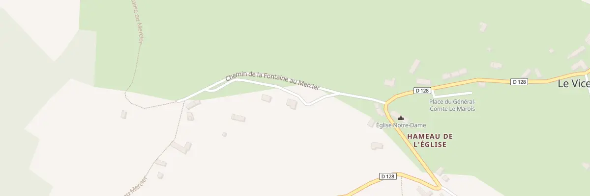Plan du 1 Chem de la Fontaine Mercier au Vicel