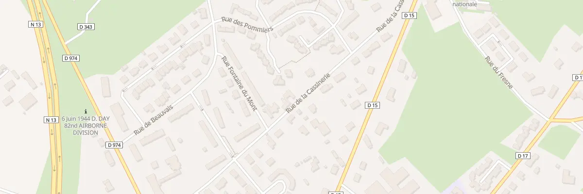 Plan du 21 Rue de la Cassinerie à Sainte-Mère-Église