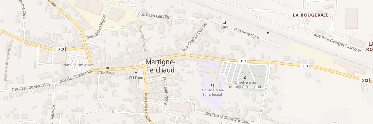 Plan du 12 Rue Courbe à Martigné-Ferchaud