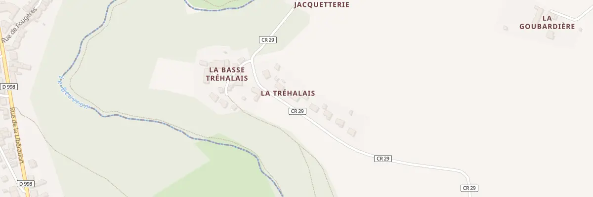 Plan du 5105A La Tréhalais à Montjoie-Saint-Martin