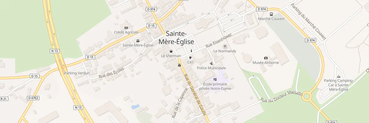 Plan du 2 Rue Eisenhower à Sainte-Mère-Église