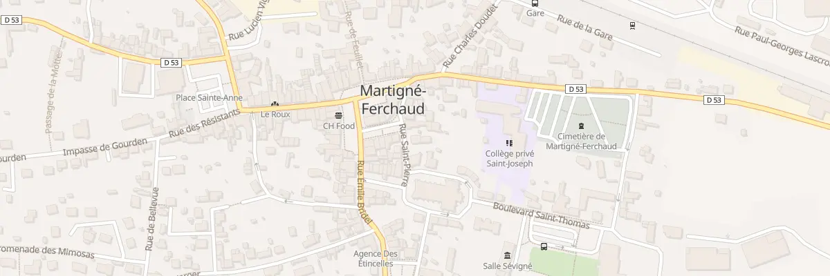 Plan du 5 Rue Saint-Pierre à Martigné-Ferchaud