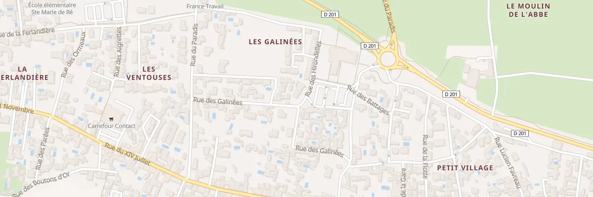 Plan du 13 Rue des Galinées à Sainte-Marie-de-Ré