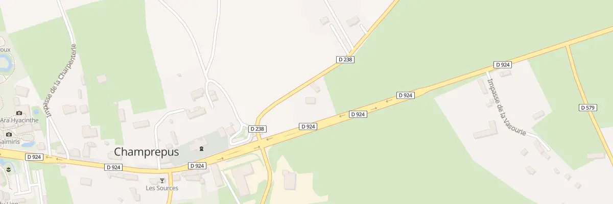 Plan du 100 Rte de l’Hebarbe à Champrepus