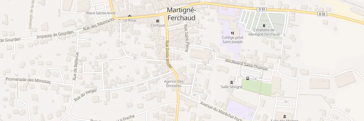 Plan du 8 Pl de l’Eglise à Martigné-Ferchaud