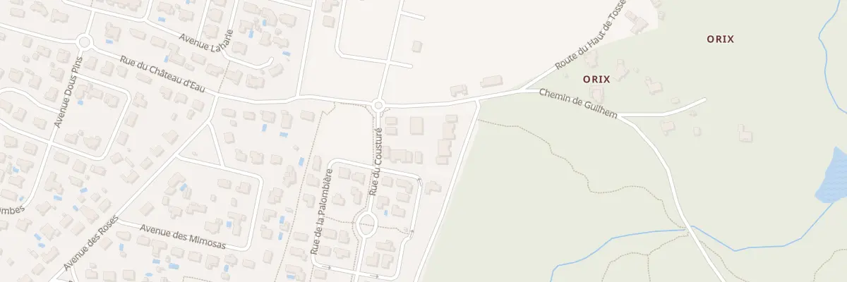 Plan du 1 Rue du Cousturé à Tosse