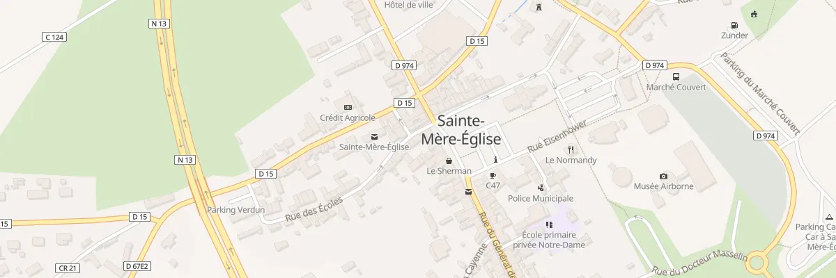 Plan du 3 Rue des Ecoles à Sainte-Mère-Église