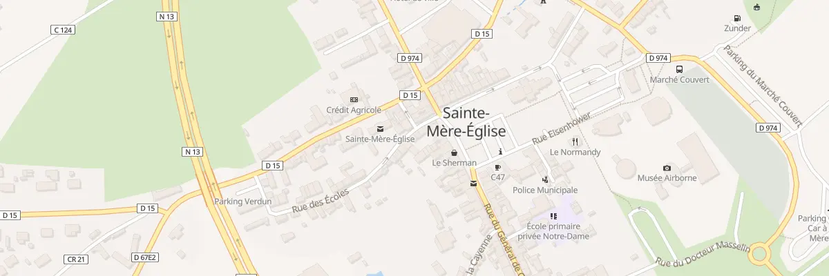 Plan du 7 Rue des Ecoles à Sainte-Mère-Église