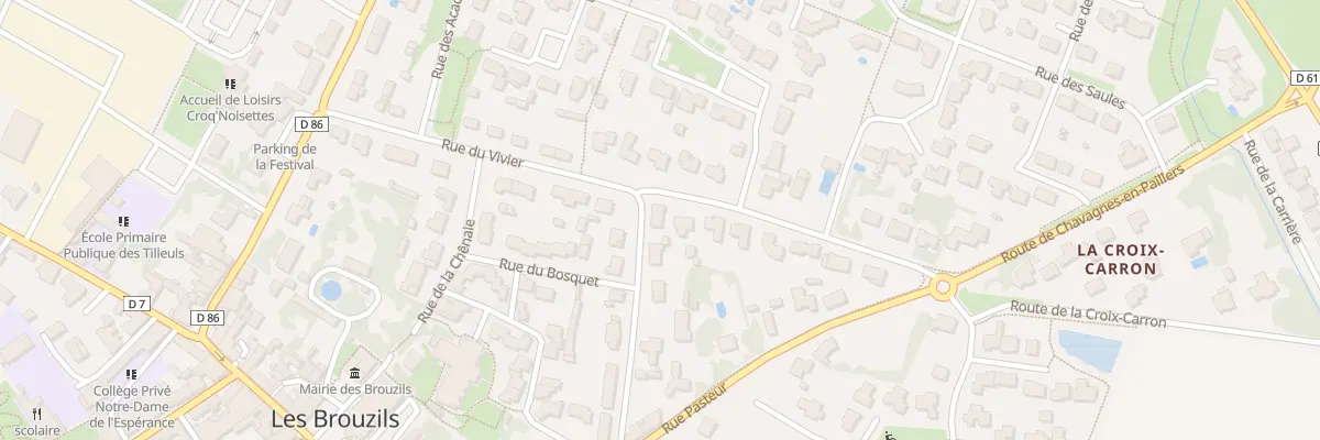 Plan du 18 Rue du vivier aux Brouzils