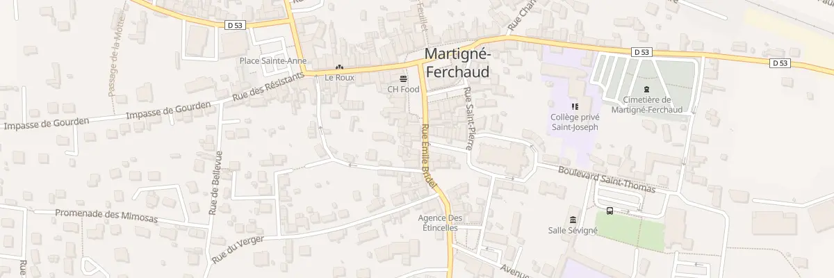 Plan du 26 Rue Emile Bridel à Martigné-Ferchaud