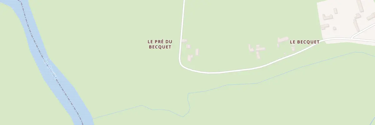 Plan du 3 Le Becquet à Liesville-sur-Douve