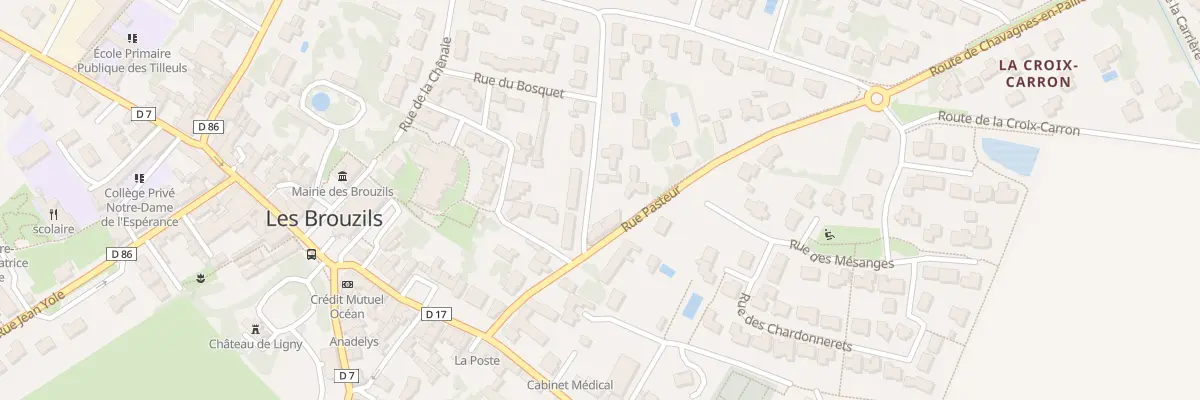 Plan du 6 Rue pasteur aux Brouzils