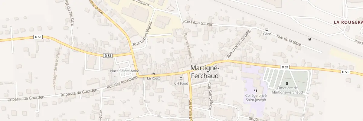 Plan du 3 Pl de la Mairie à Martigné-Ferchaud