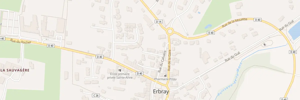 Plan du 4 Rue de la Source à Erbray