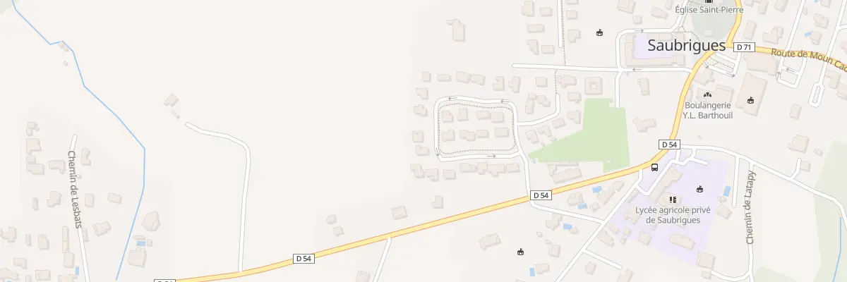 Plan du 380 Lot Domaine de la Grange Neuve à Saubrigues