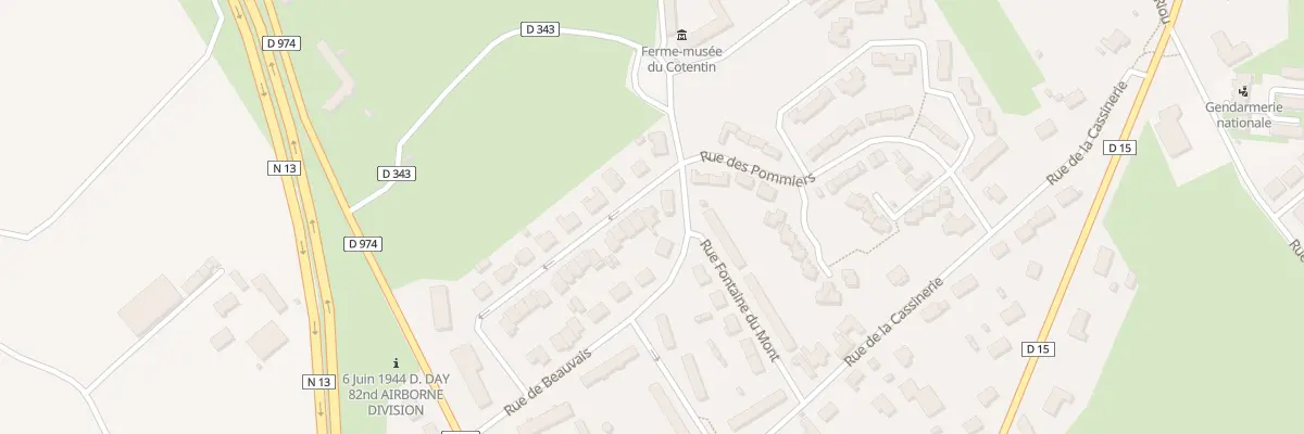 Plan du 32 Rue Lemonnier Adrix à Sainte-Mère-Église