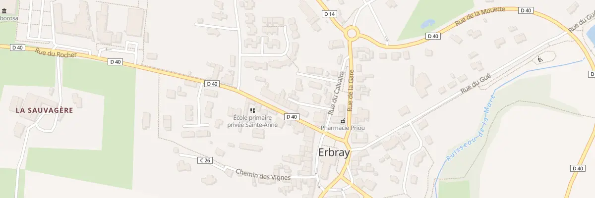 Plan du 5 Rue de la Source à Erbray