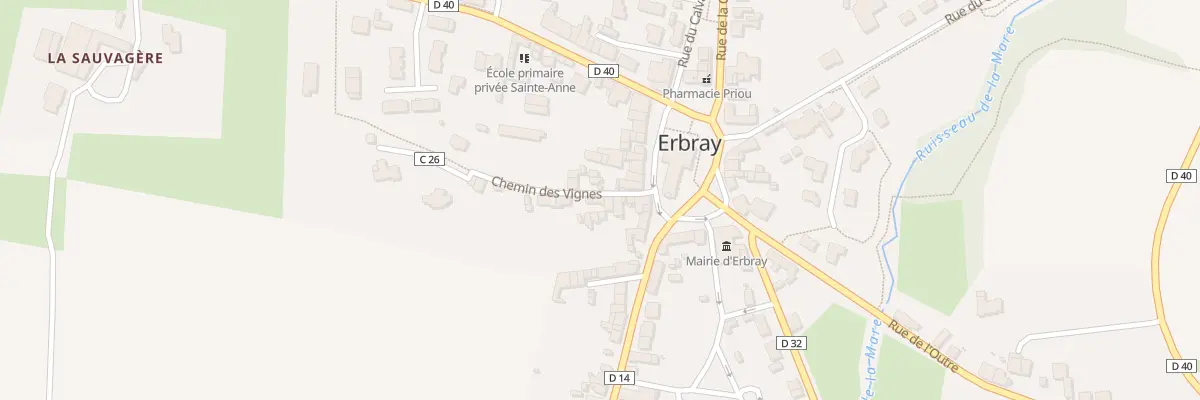 Plan du 9 Che des Vignes à Erbray