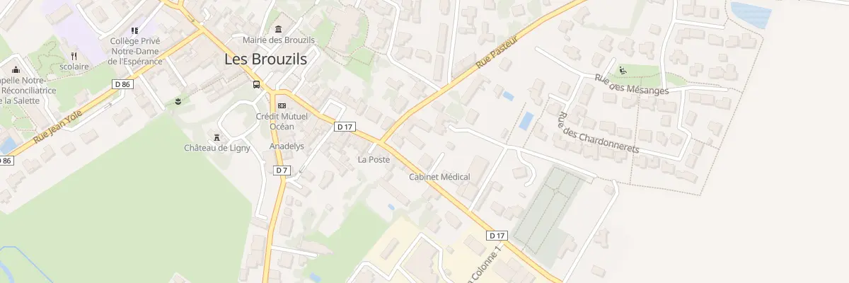 Plan du 1 Rue pasteur aux Brouzils