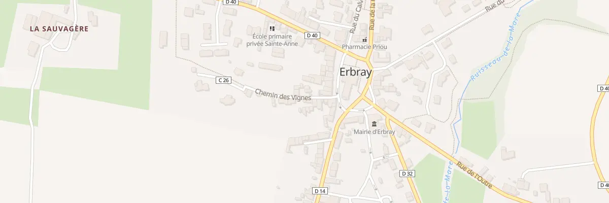 Plan du 11 Che des Vignes à Erbray