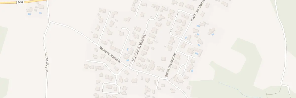 Plan du 92 Imp de Baradet à Saubrigues