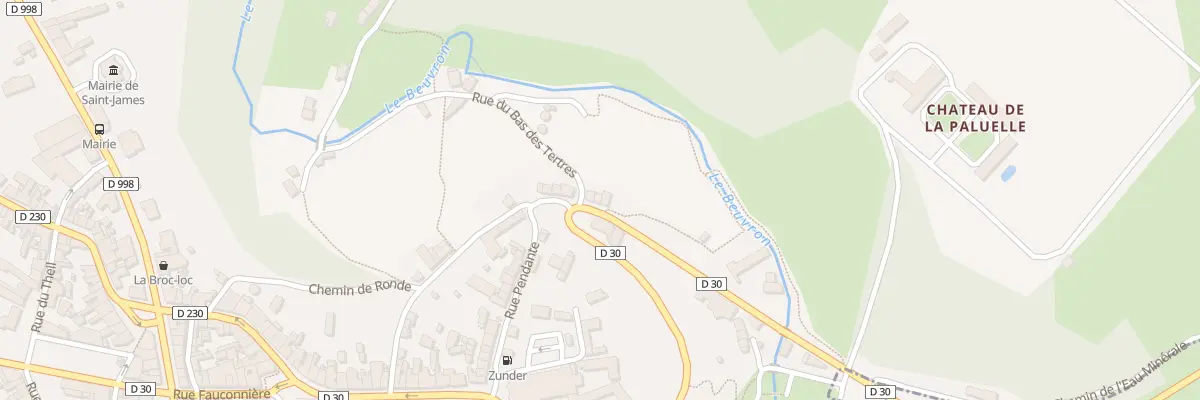 Plan du 12 Rte de St Hilaire - St-James à Saint-James