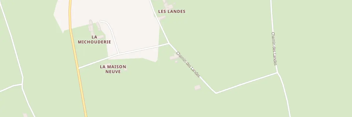 Plan du 1 Che des Landes à Quinéville
