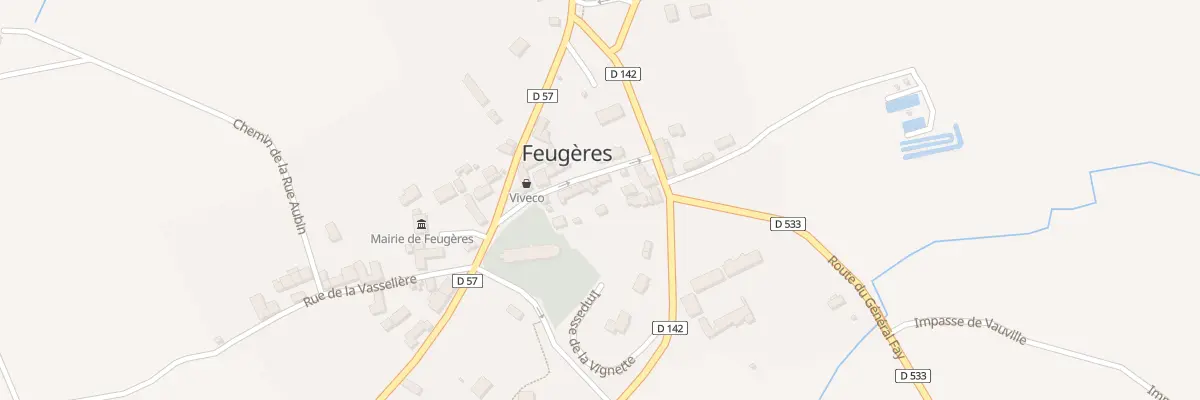Plan du 6 Rue de la Chapelle à Feugères