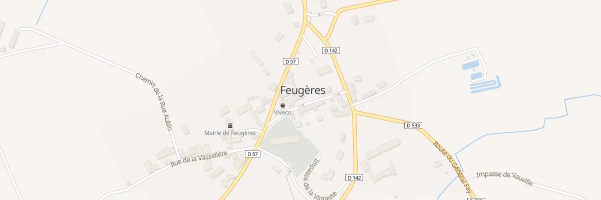 Plan du 1 Rue de la Chapelle à Feugères