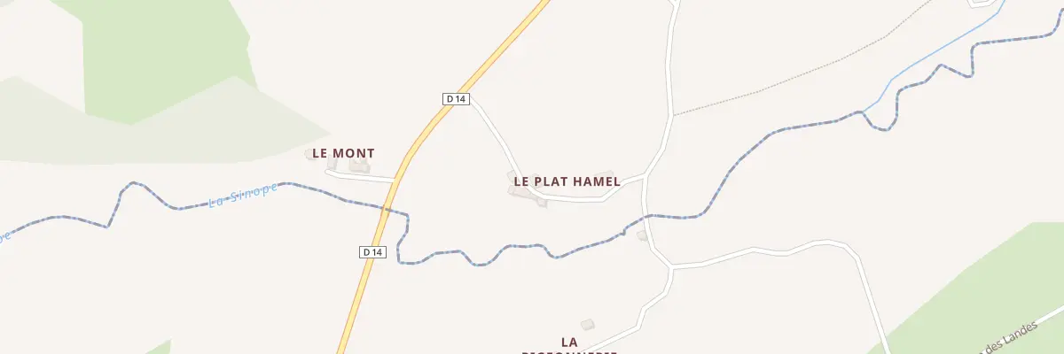 Plan du 1 Le Plat Hamel à Lestre