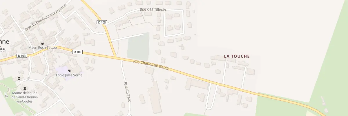 Plan du 12 Rue Charles de Gaulle à Maen Roch