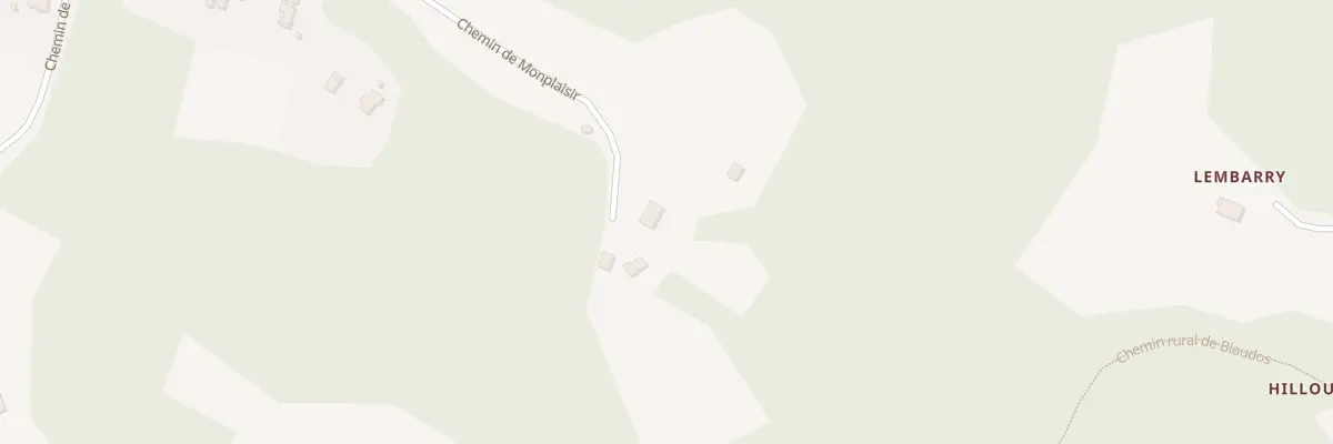 Plan du 1361 Che de Monplaisir à Biaudos