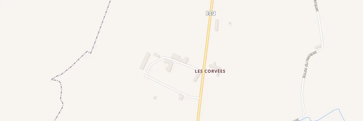 Plan du 5 Les Corvees à Feugères
