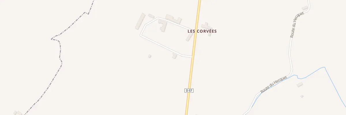 Plan du 1 Les Corvees à Feugères