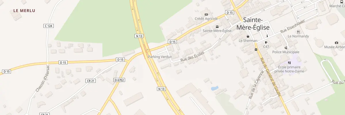Plan du 20 Rue des Ecoles à Sainte-Mère-Église